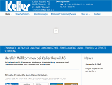 Tablet Screenshot of keller-ruswil.ch